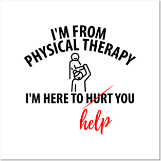 physiotherapist physical therapy gift saying funny Posters and Art